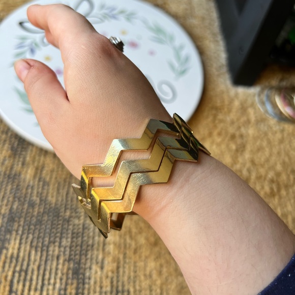 Set of 3 zig-zag bangle bracelets - Picture 8 of 15